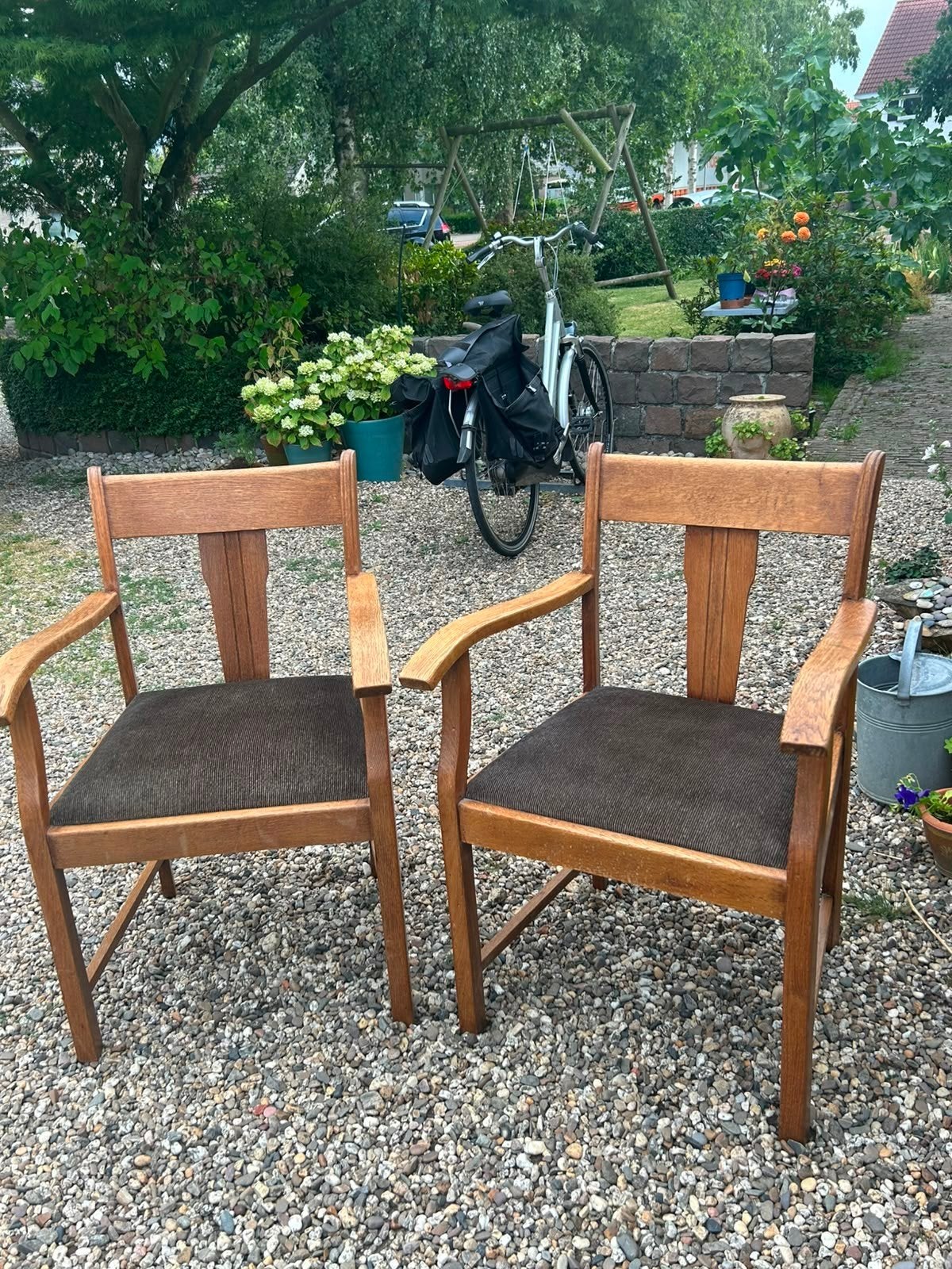 2 armstoelen, Antiek en Kunst, Antiek | Meubels | Stoelen en Banken, Ophalen