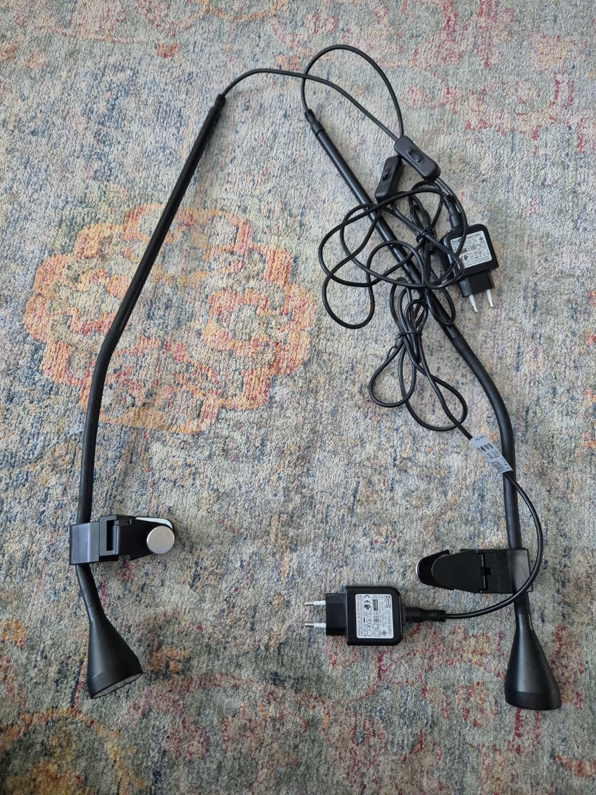IKEA bedlampjes zwart - Set van 2, Ophalen of Verzenden