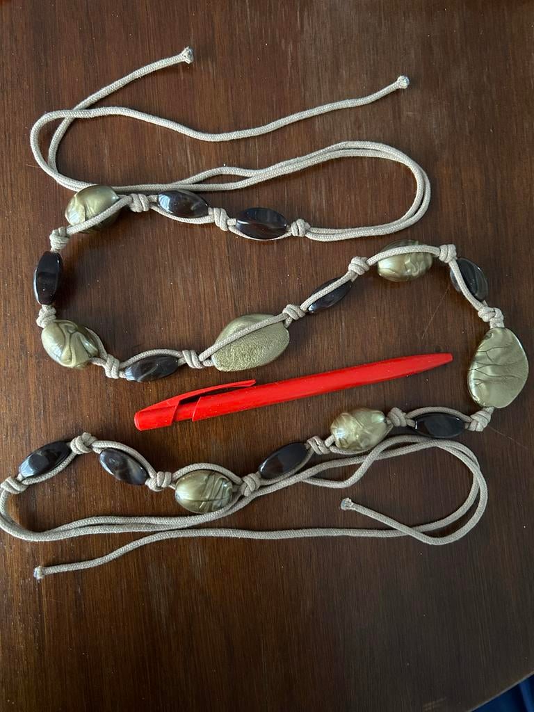 Riem met kralen, Kleding | Dames, Riemen en Ceinturen, Ophalen, Minder dan 3 cm, Overige kleuren, 100 cm of meer