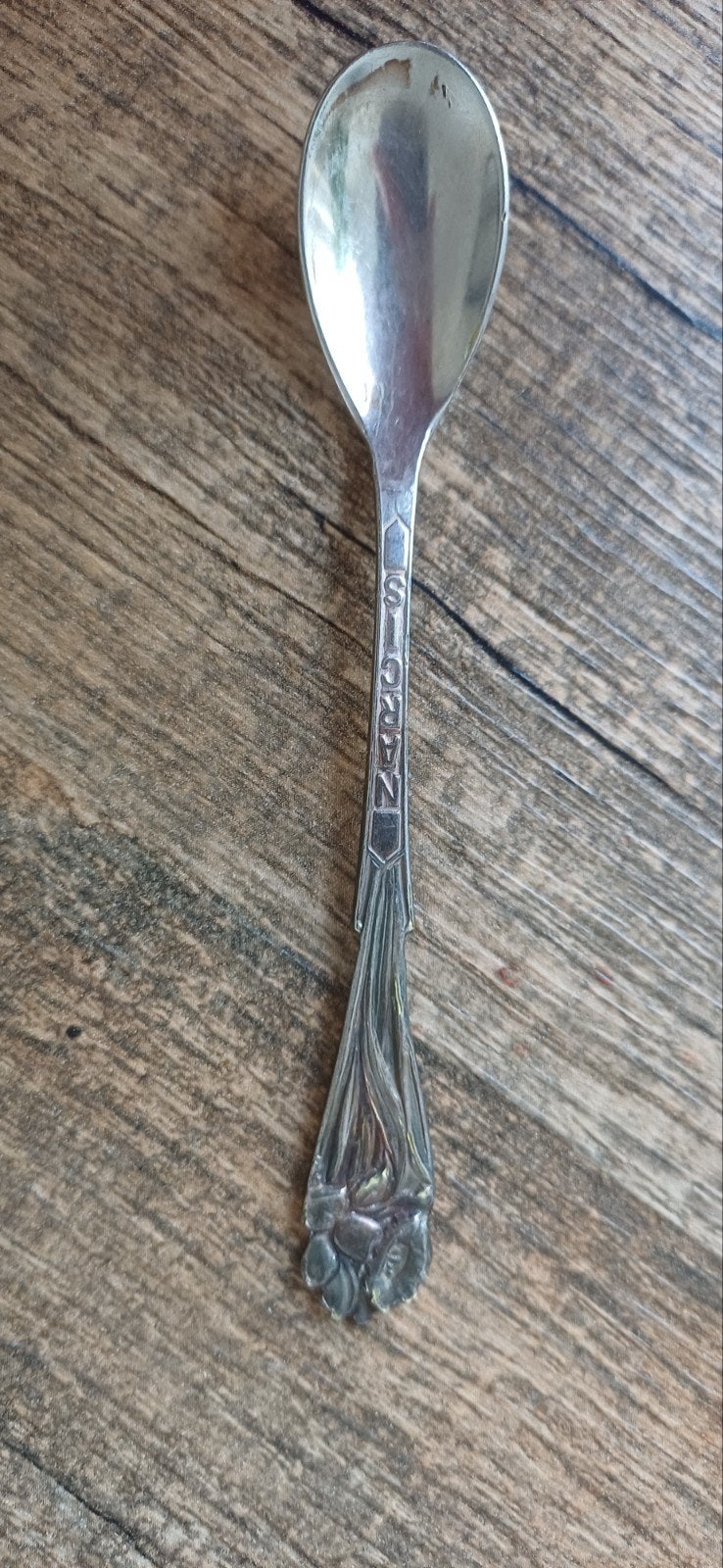 Vintage Sola theelepel - Verzilverd, Antiek en Kunst, Ophalen of Verzenden