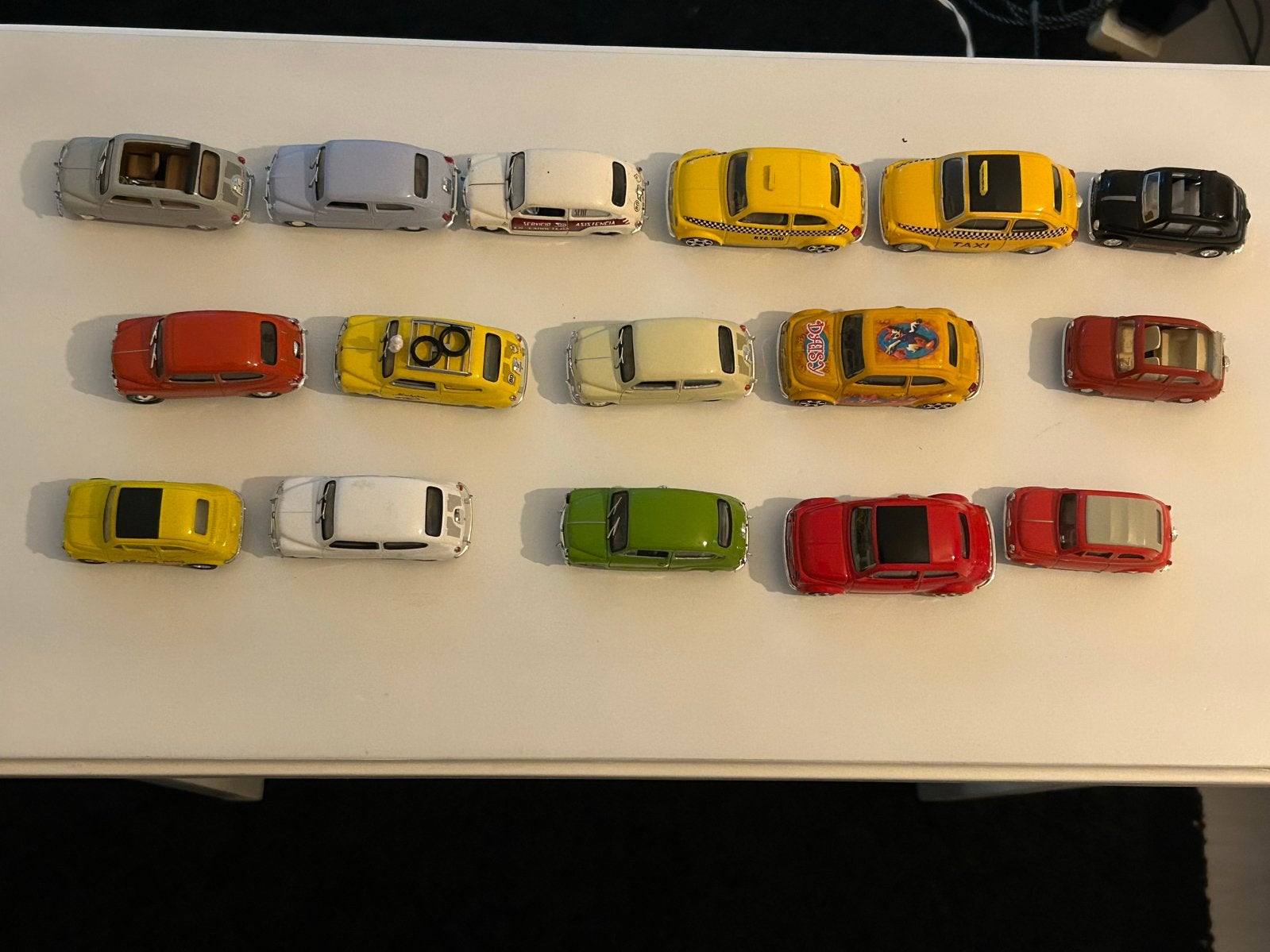 Verzameling van 16 Fiat 500 modelauto's, Ophalen of Verzenden, Gebruikt, Auto