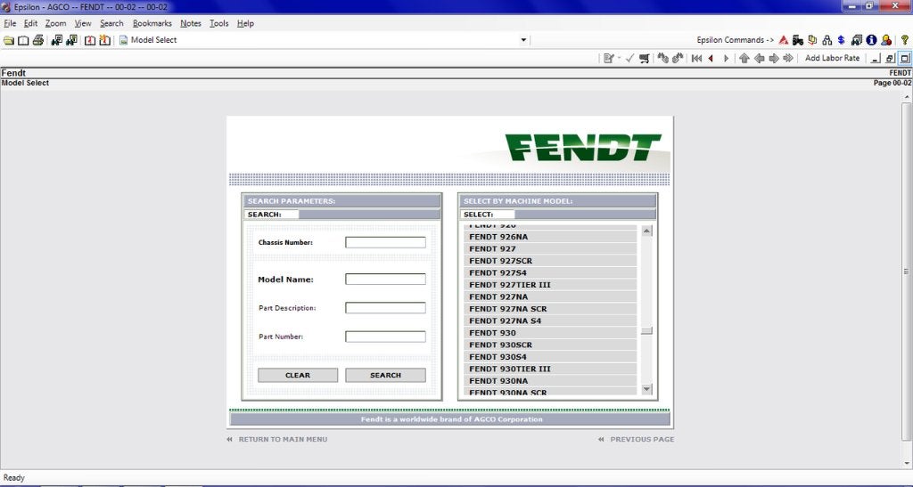 FENDT EUROPE Parts & Service [09.2015], Verzenden