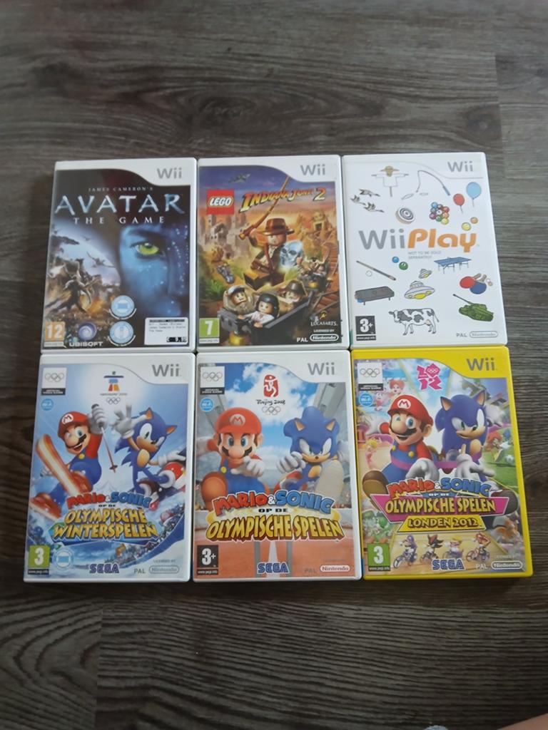 6 Wii games, Overige genres, Eén computer, Ophalen of Verzenden, Zo goed als nieuw