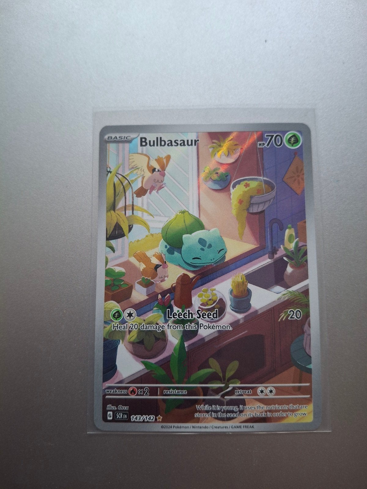Bulbasaur 143/162 SCR Pokémon kaart -nearmint, Hobby en Vrije tijd, Verzamelkaartspellen | Pokémon, Ophalen, Zo goed als nieuw