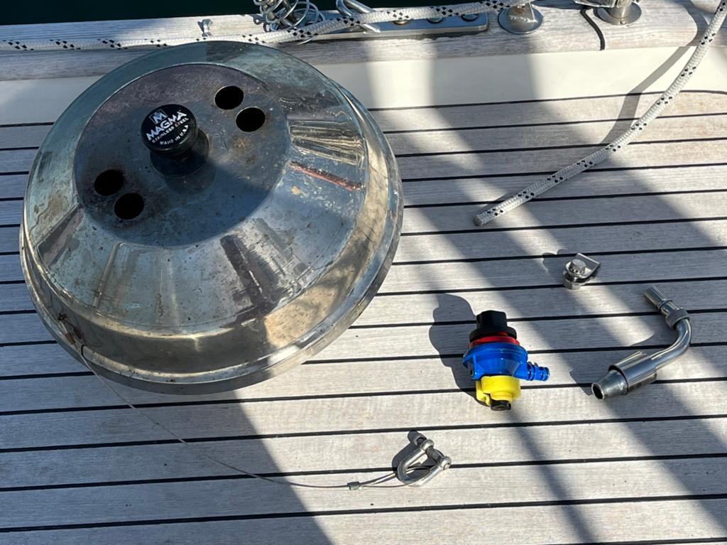Magma gasbarbecue voor aan boord, Watersport en Boten, Ophalen, Gebruikt, Overige typen