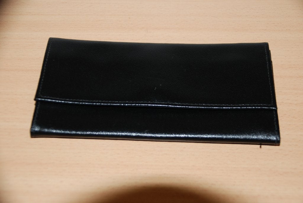 Leren portemonnee donkerblauw., Sieraden, Tassen en Uiterlijk, Portemonnees, Ophalen of Verzenden, Nieuw, Blauw, Leer