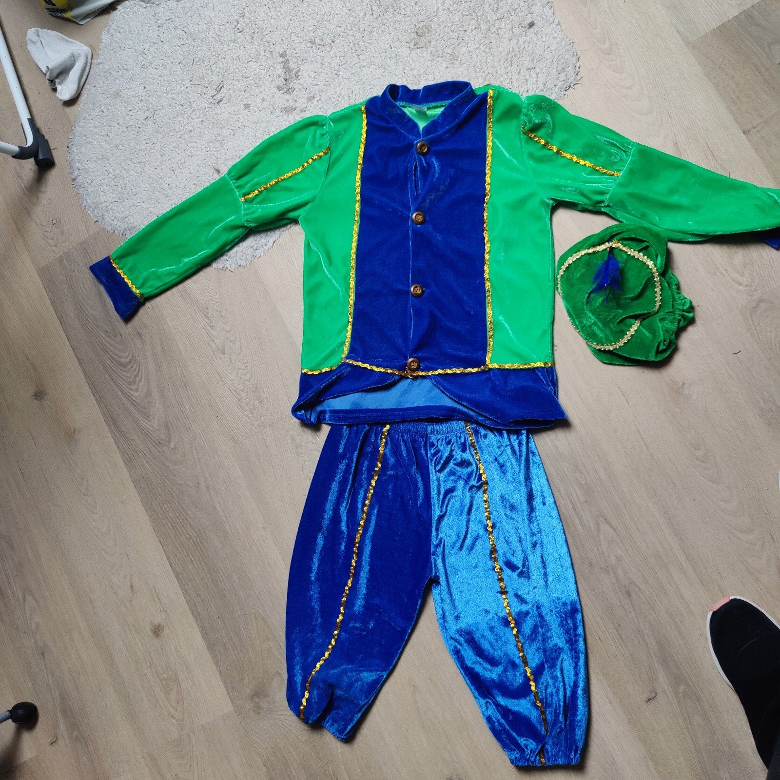Pieten kostuum maat 140, Ophalen of Verzenden, Gebruikt