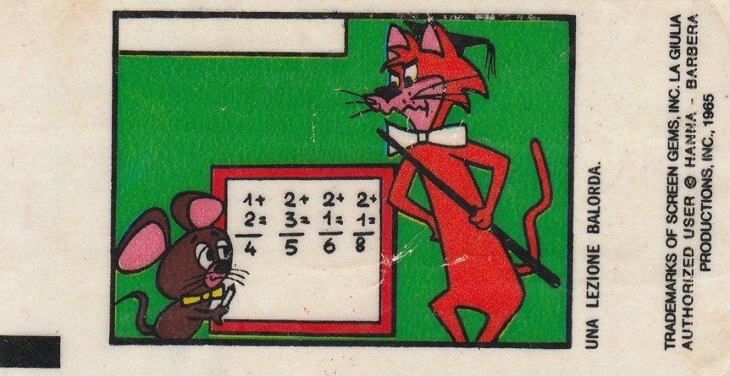 Kauwgomplaatje,  Tom & Jerry   (982), Ophalen of Verzenden, Zo goed als nieuw