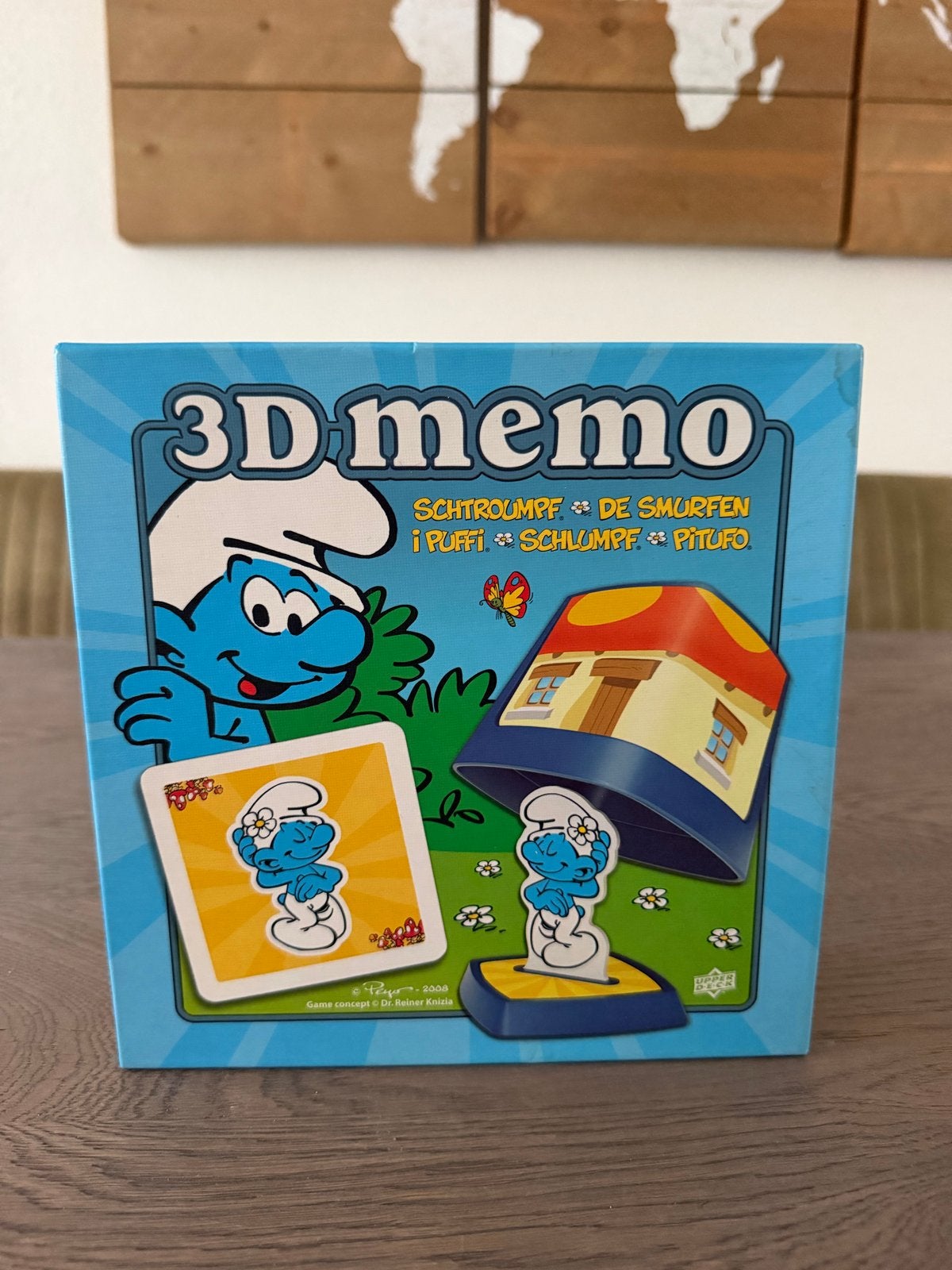 3D Memo De Smurfen - Leuk geheugenspel voor kinderen, Een of twee spelers, Ophalen of Verzenden, Zo goed als nieuw