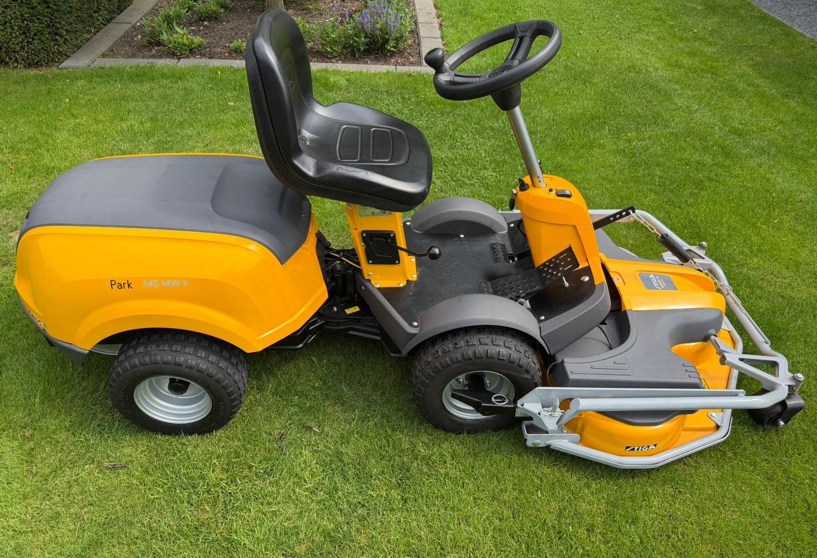 STIGA PARK 340 MWX/ 4WD‼️/110 CM COMBI EL MAAIDEK ZITMAAIER, Ophalen of Verzenden, Gebruikt, Mulchfunctie, 90 tot 120 cm