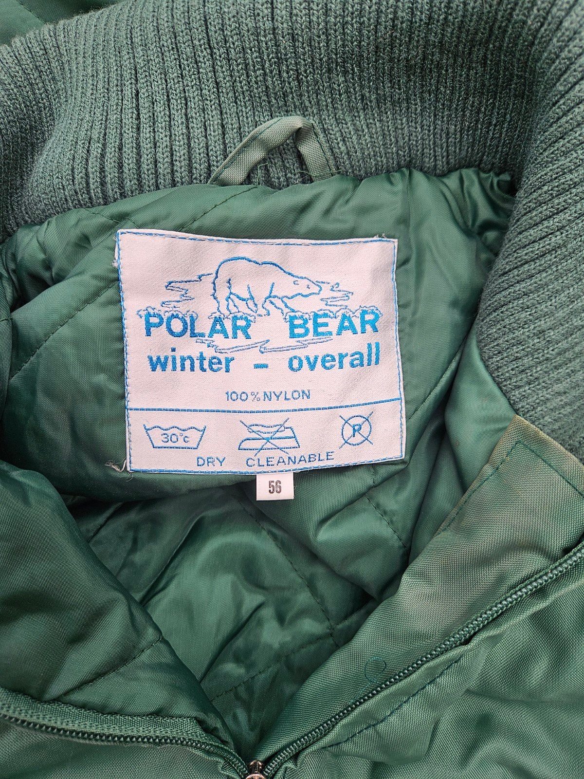 Polar Bear Winter Overall - Groen, Maat 56, Ophalen, Zo goed als nieuw