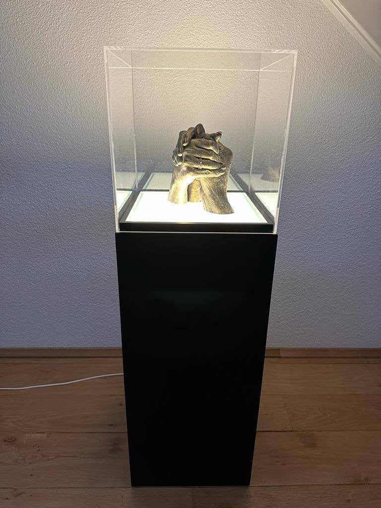 ZWARTE MDF SOKKEL met Verlichting en Kap | Luxe Design 240, Ophalen of Verzenden, Nieuw