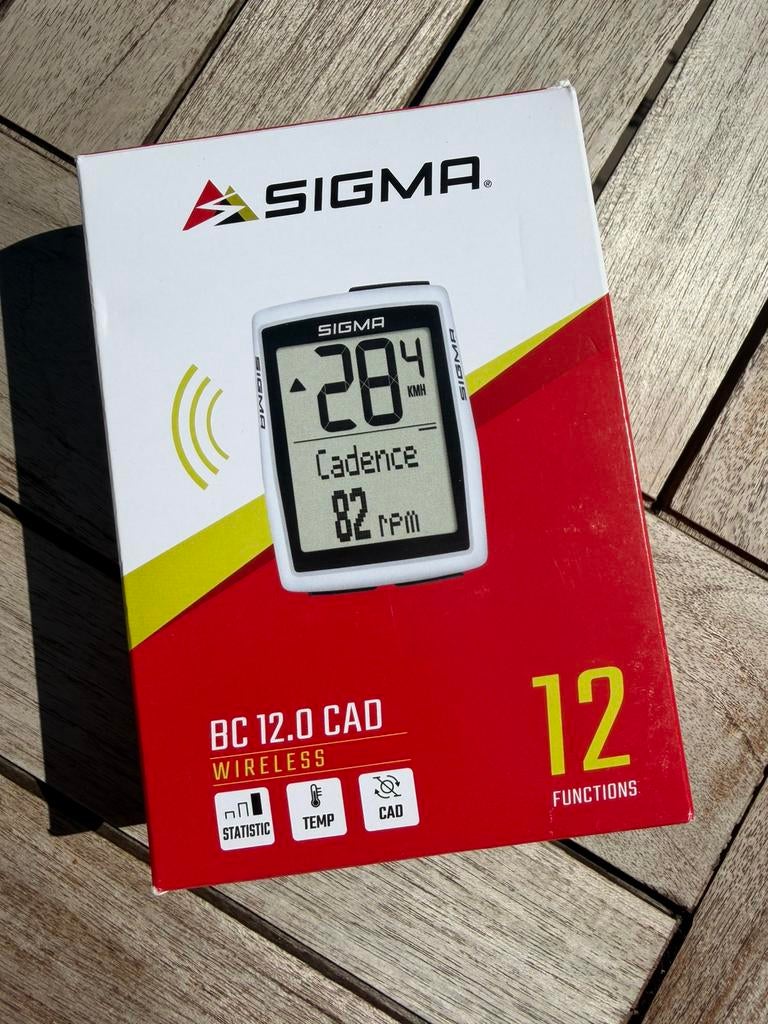 SIGMA BC 12.0 WL CAD / Wireless + Cadans / kort gebruikt, Fietsen en Brommers, Ophalen of Verzenden, Zo goed als nieuw