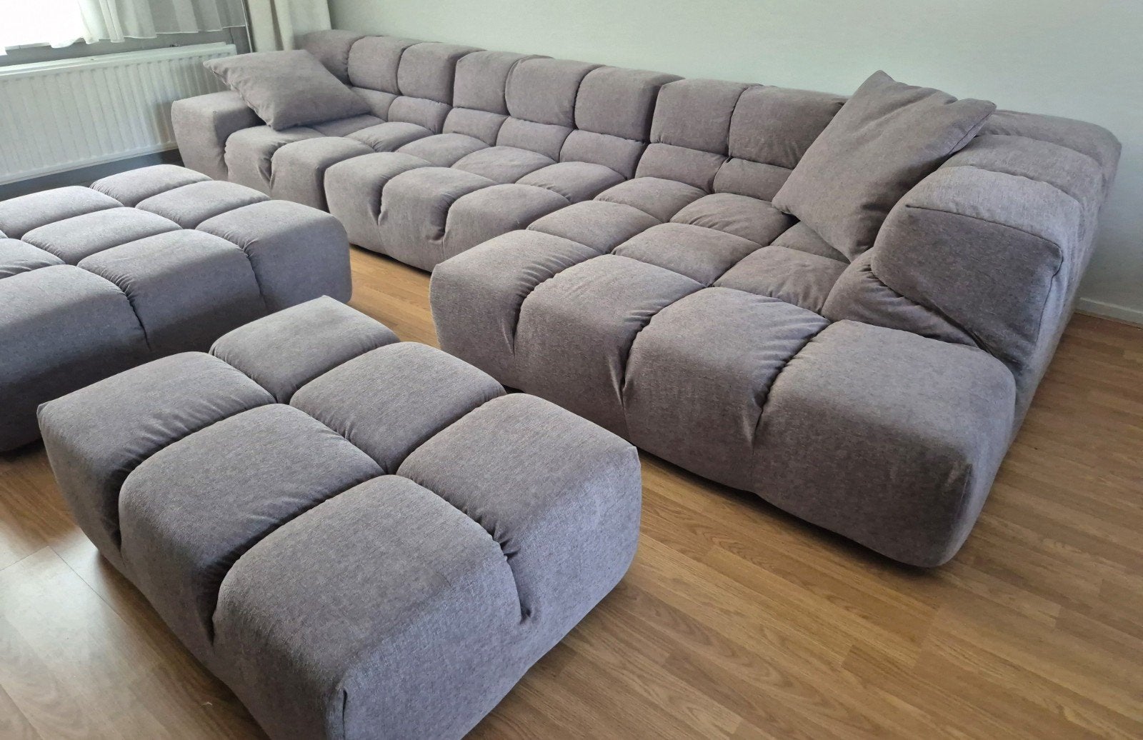 B&B Italia Tufty-Time design Loungebank 5 Modules 2 Kussens, Ophalen of Verzenden, Zo goed als nieuw, Stof, Lintelo metaform riant stoutenbeek