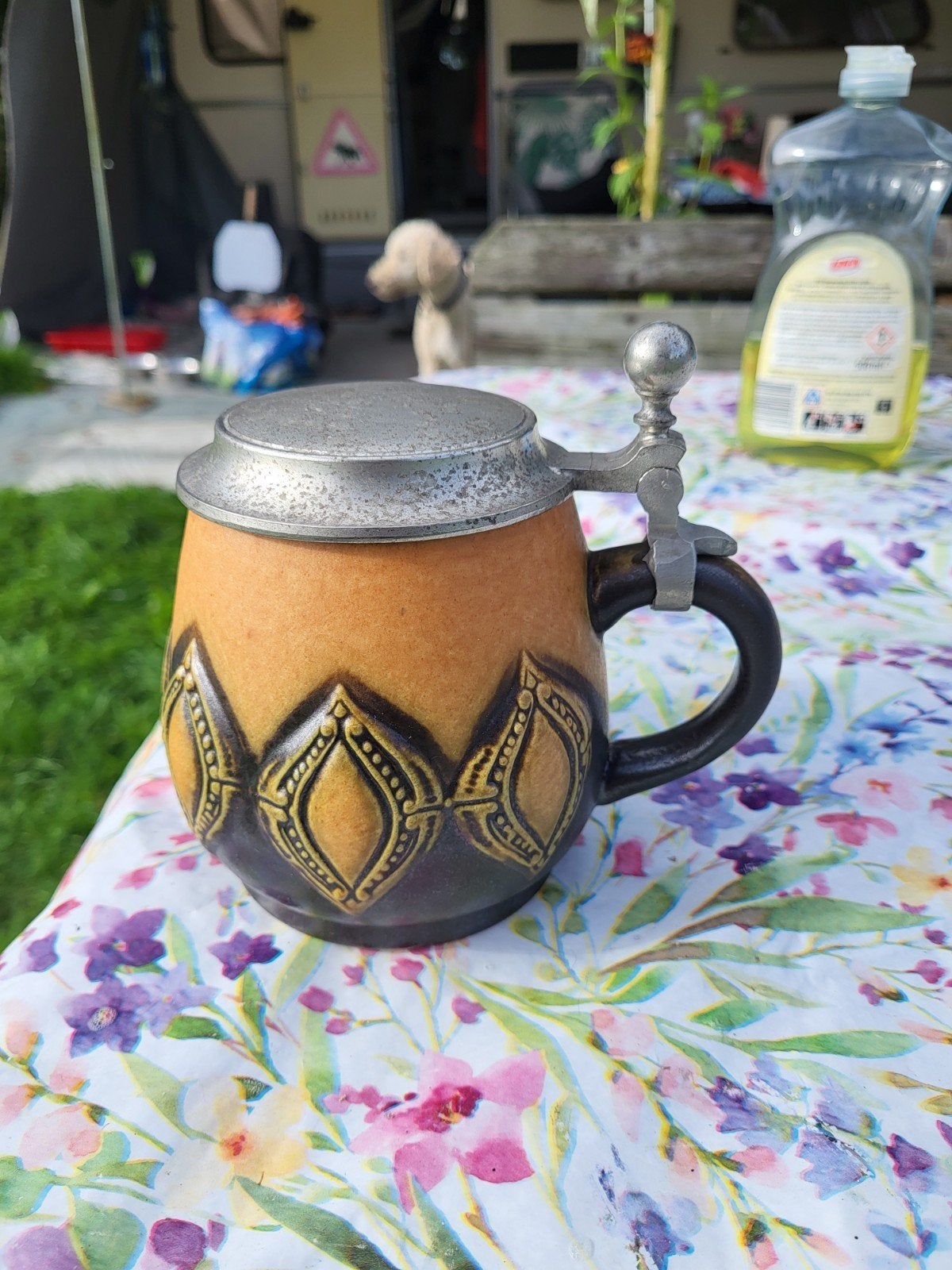 Vintage Bierpullen met Tin Deksel - Uniek Design, Ophalen of Verzenden