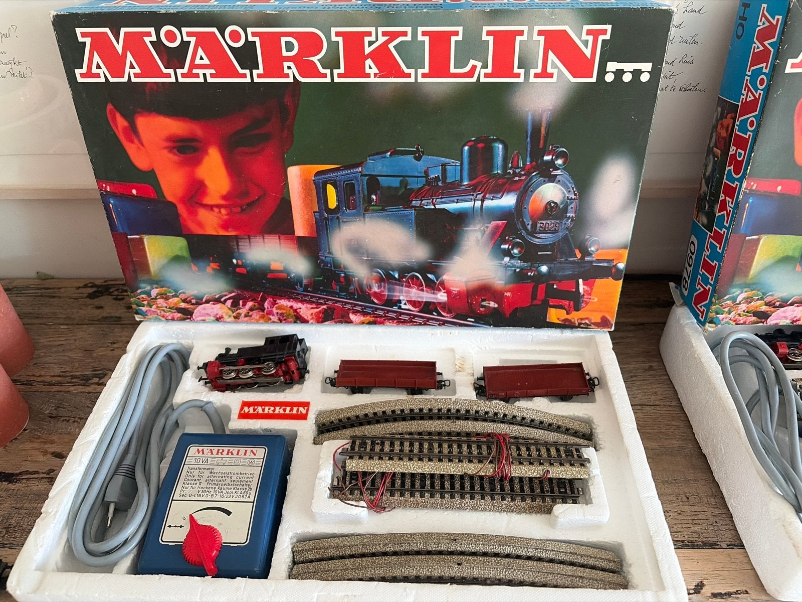 Märklin Treinset H0 met Locomotief, Wagons en Rails, Ophalen, Wisselstroom, Märklin, Gebruikt