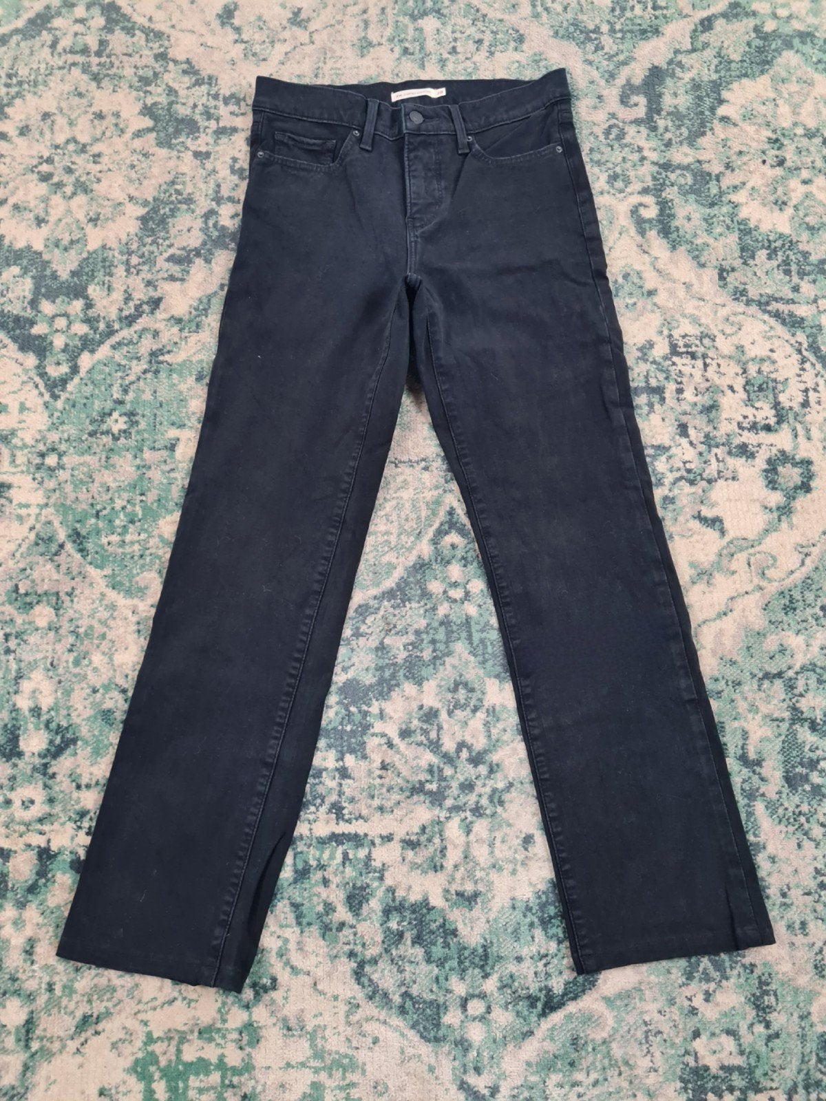 Levi's 314 shaping straight W28 L30 Dames Stretch Tulsi2830, Zwart, Ophalen of Verzenden, Zo goed als nieuw, W28 - W29 (confectie 36)