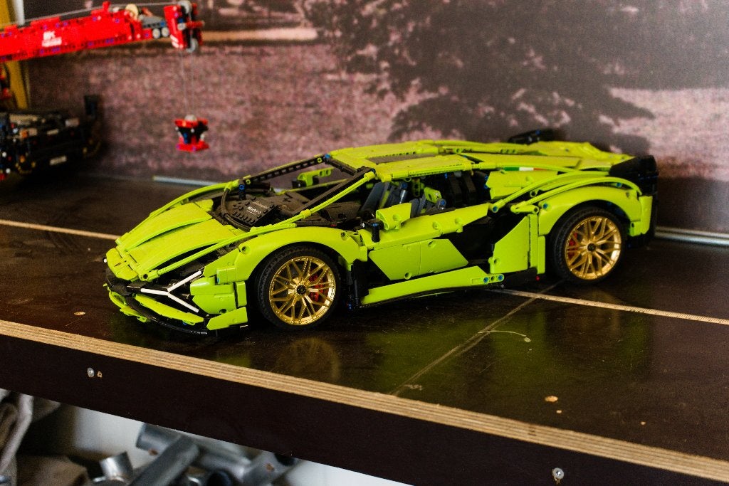 lego technic lamborghini murcielago 42115, Ophalen, Inclusief instructies, Lego, Zo goed als nieuw