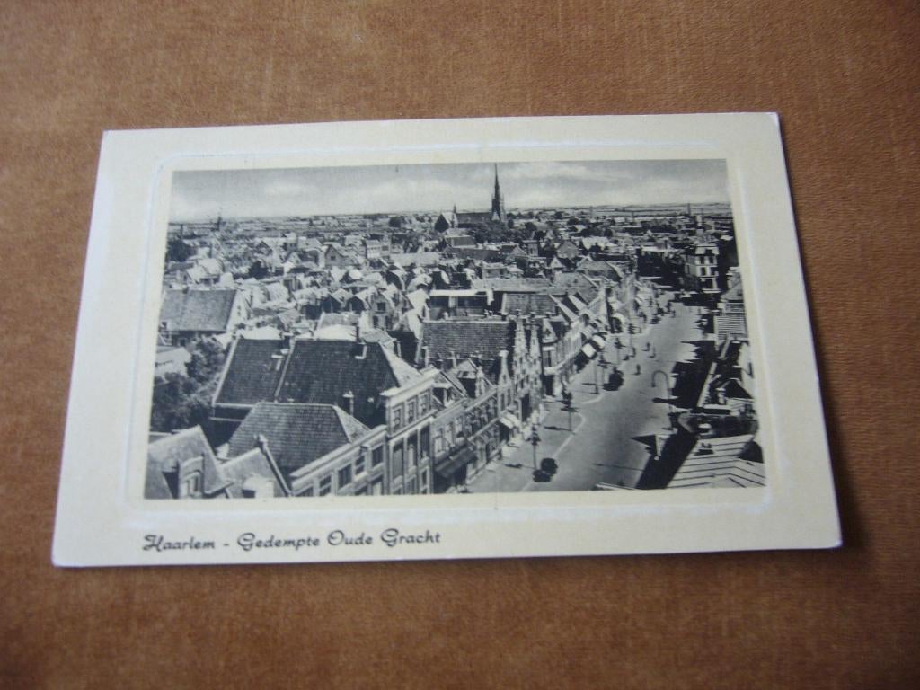 HAARLEM  =  GEDEMPTE OUDE GRACHT, Ophalen of Verzenden, 1920 tot 1940, Ongelopen, Noord-Holland
