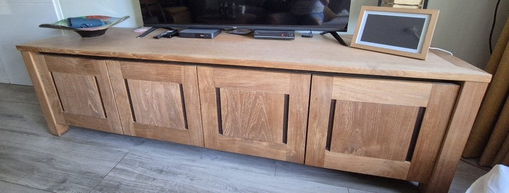 TV meubel, Ophalen, Modern., Gebruikt, Eikenhout