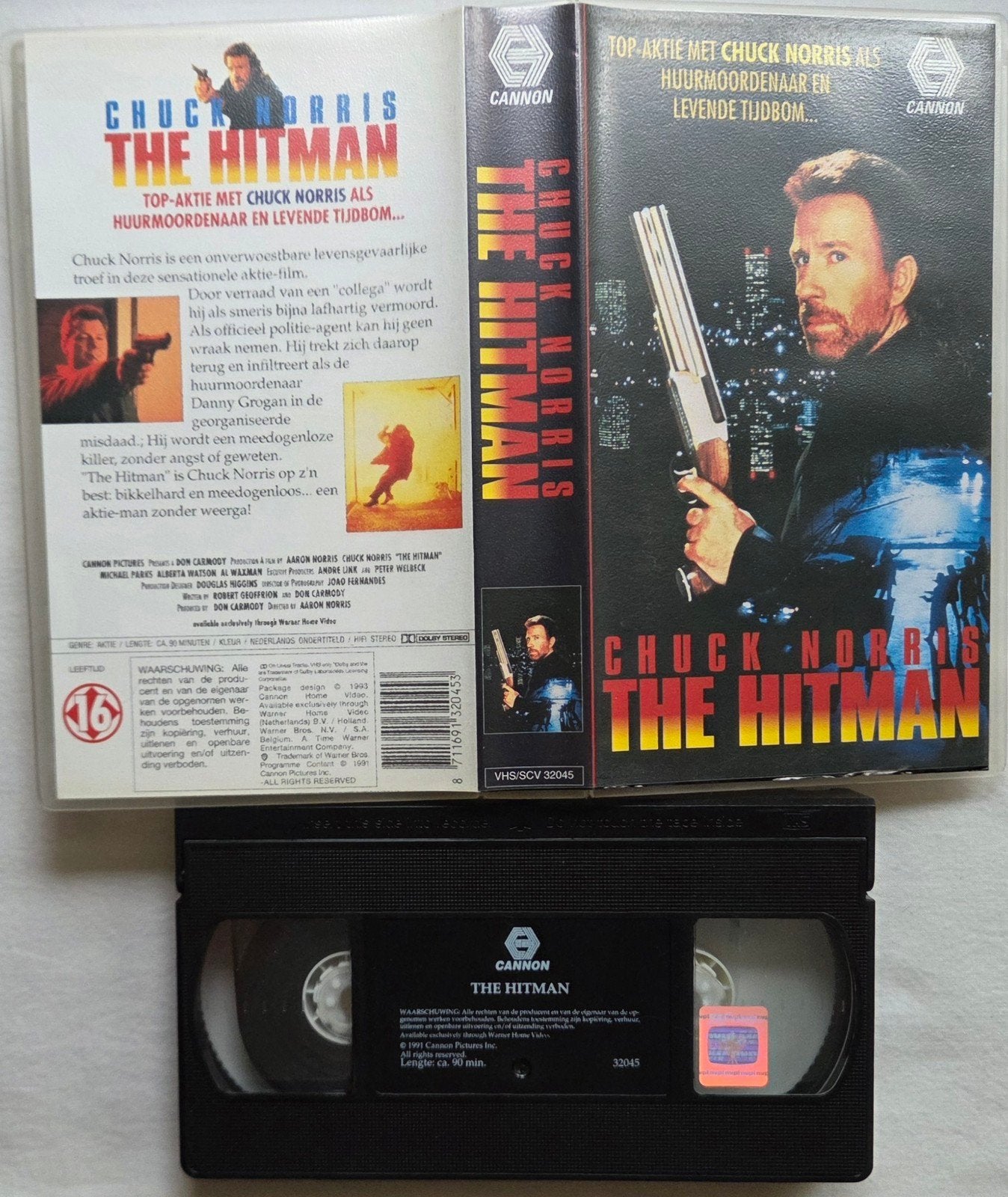 Chuck Norris The Hitman VHS Actie, Vanaf 16 jaar, Ophalen of Verzenden, Gebruikt, Actie en Avontuur
