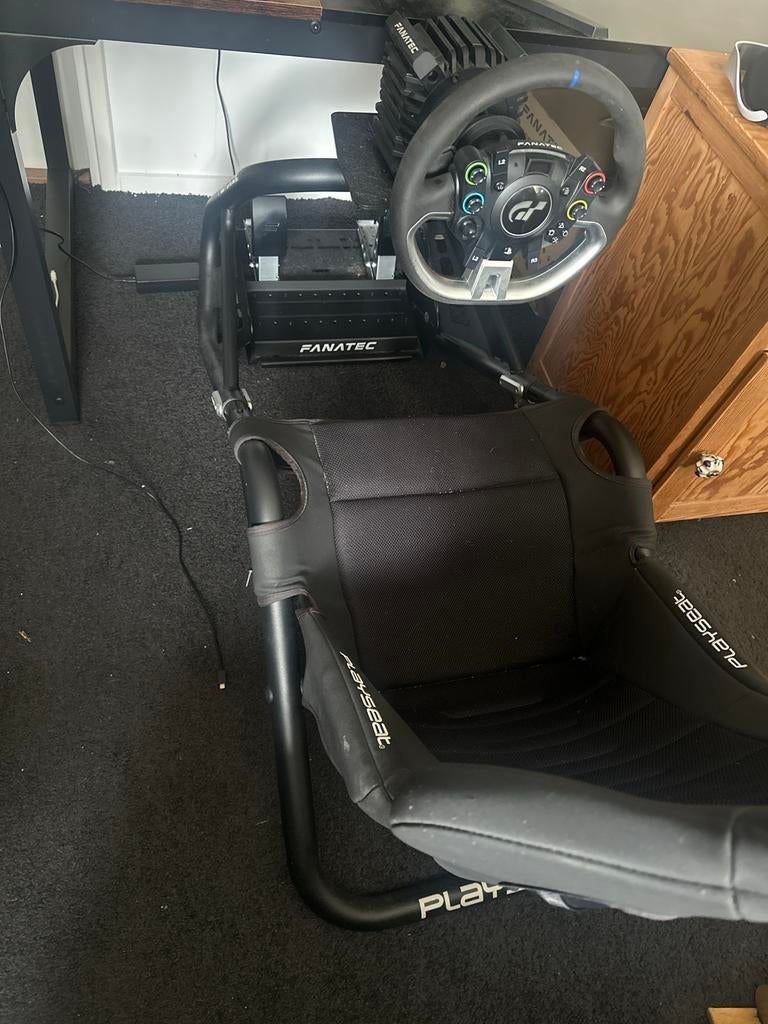 Fanatec racestuur met Playseat racestoel, Spelcomputers en Games, Spelcomputers | Sony PlayStation 4, Ophalen, Gebruikt