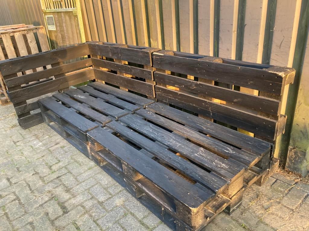 Europallets en gewone pallets leuk voor tuinmeubels, Doe-het-zelf en Verbouw, Hout en Planken, Ophalen, 25 tot 50 mm, Zo goed als nieuw