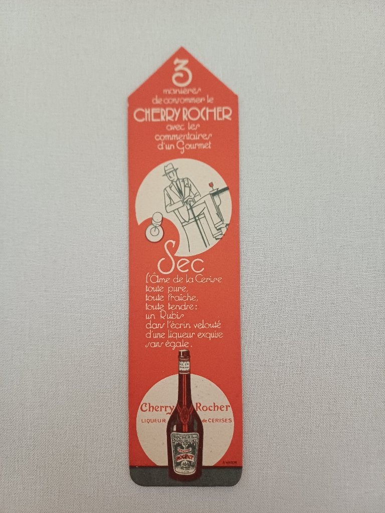 Vintage Franse reclame) Cherry Rocher - ill. A. Waton, Verzenden, Gebruikt