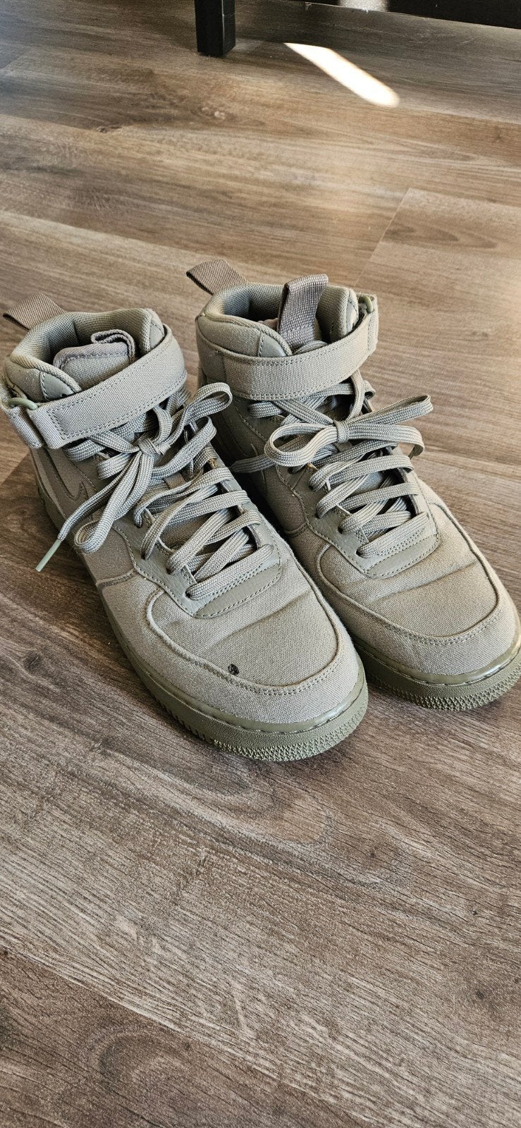 Nike AF-1 Mid '07 Canvas Dark Stucco, Kleding | Heren, Schoenen, Overige kleuren, Nike, Ophalen of Verzenden, Sneakers of Gympen