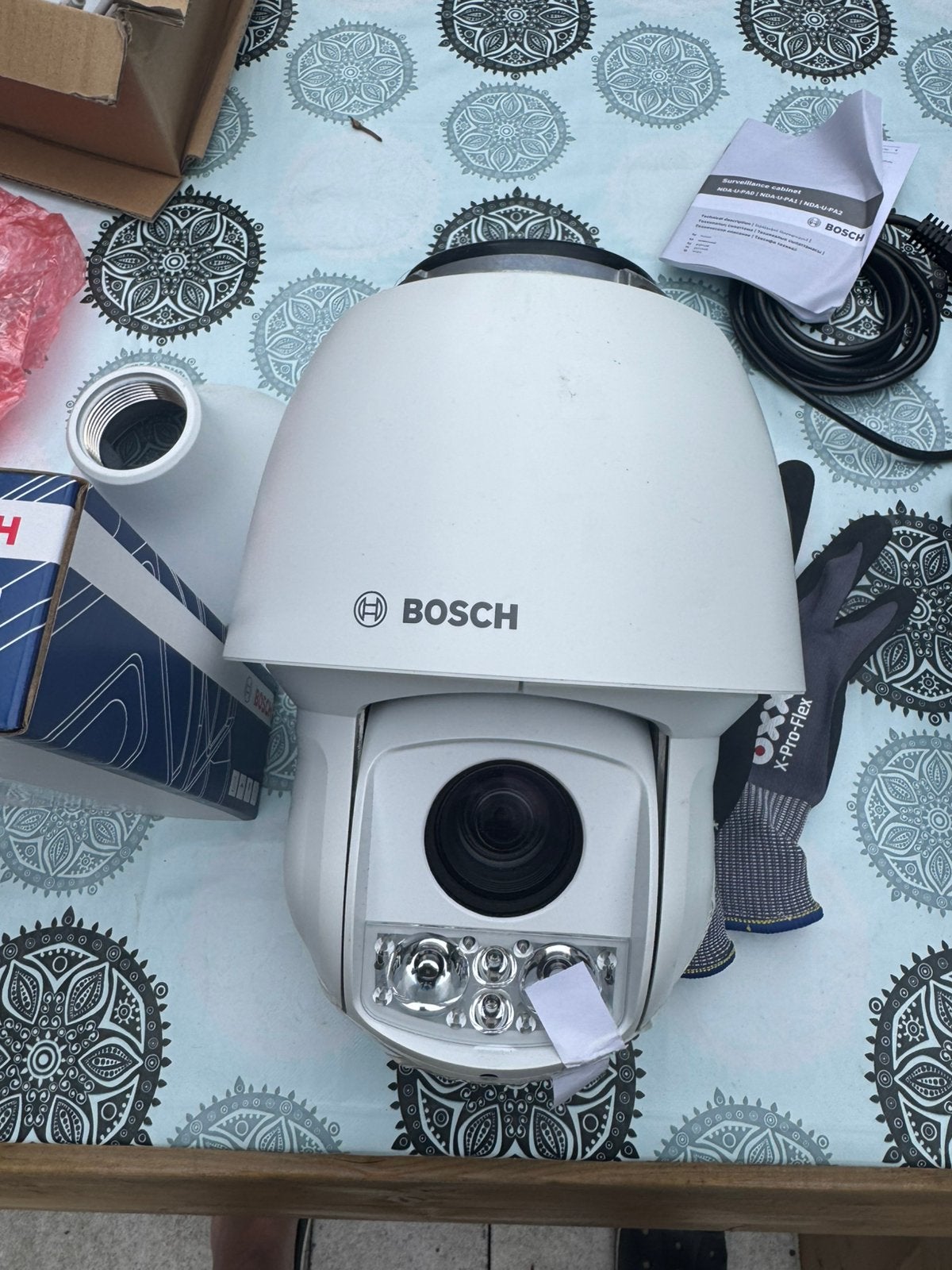Bosch Camera NDP-5512-Z30L+voeding/90 graden beugel, Ophalen, 20x of meer, Nieuw, Geheugenkaart