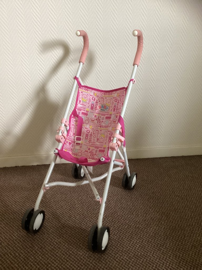 Baby Born poppenbuggy roze, Ophalen, Zo goed als nieuw