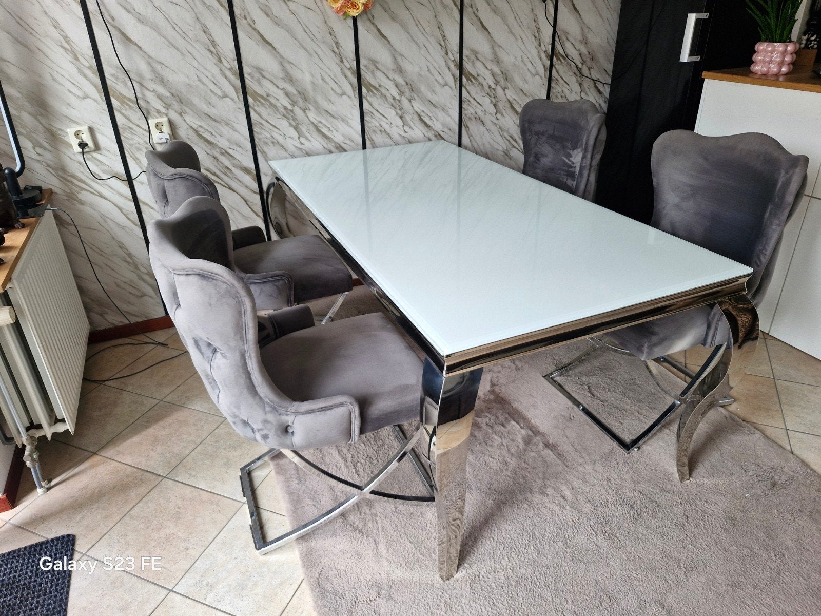 Mooie eethoek, Ophalen, Gebruikt, 50 tot 100 cm, 150 tot 200 cm
