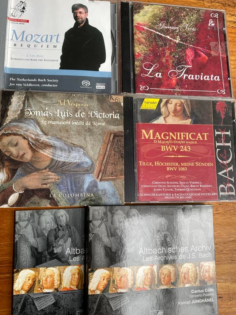 Collectie Klassieke CD's: Mozart, Verdi, Bach en meer, Ophalen of Verzenden, Barok, Gebruikt, Overige typen