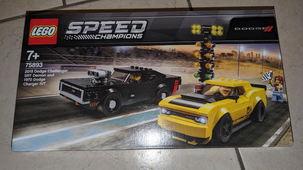 Lego Speed Champions - Dodge Challenger & Charger - 75893, Kinderen en Baby's, Speelgoed | Duplo en Lego, Lego, Nieuw, Complete set