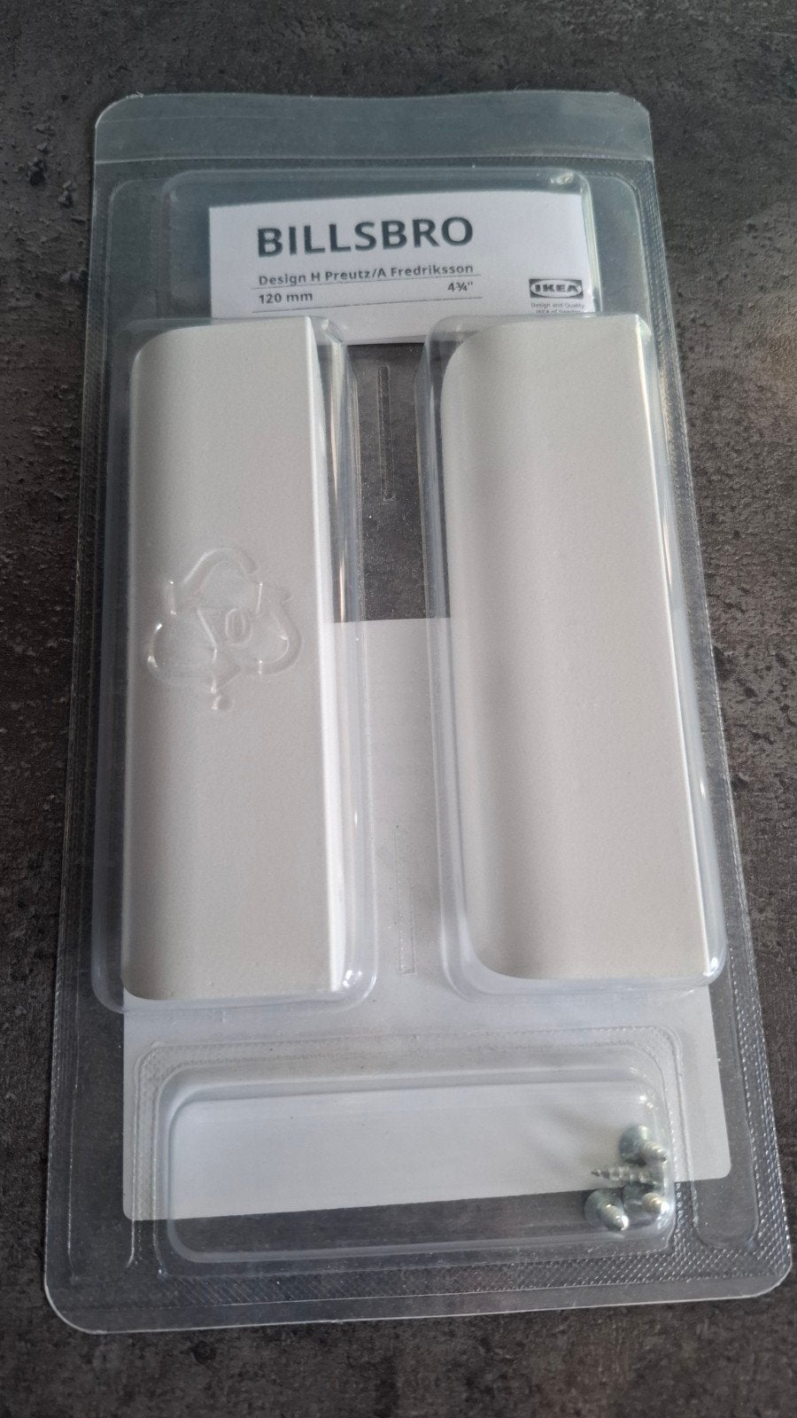 Nieuwe IKEA BILLSBRO handgrepen wit 120 mm (2 stuks), Ophalen of Verzenden