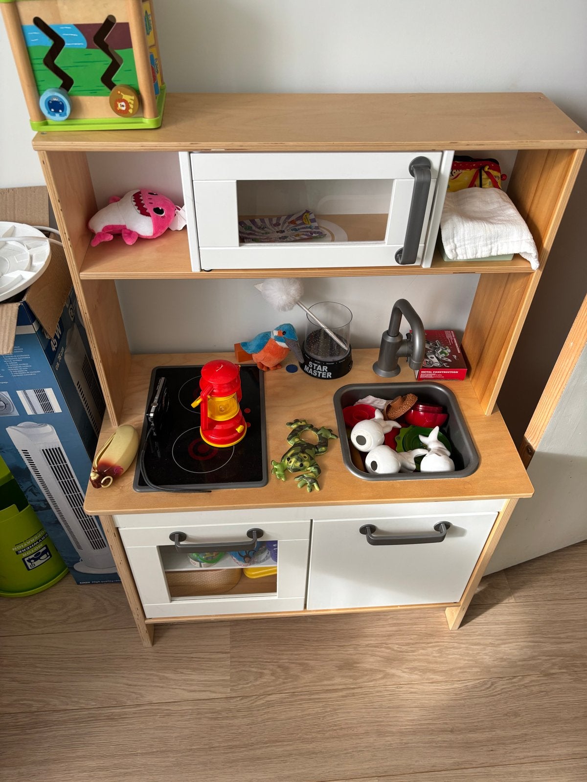 Houten kinderkeuken met accessoires, Ophalen, Gebruikt, Hout, Speelkeuken