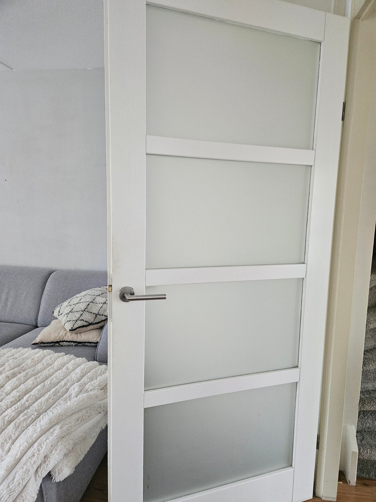 Binnen deur rechts draaiend, Doe-het-zelf en Verbouw, Deuren en Horren, Ophalen of Verzenden, Glas, Binnendeur, 200 tot 215 cm
