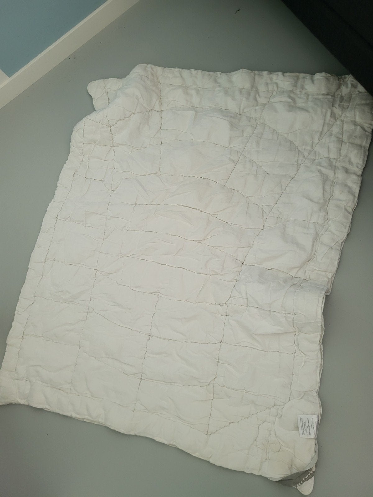 Yumeko eco kinderdekbed Tencel lente/herfst, Huis en Inrichting, Gebruikt, Eenpersoons, Wit, Katoen