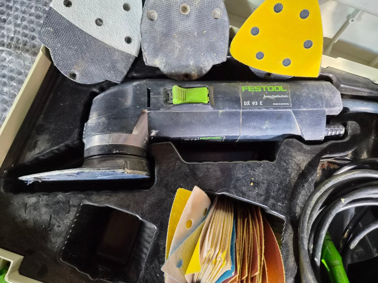Festool DX93E driehoekschuurmachine, Doe-het-zelf en Verbouw, Ophalen of Verzenden, 1200 watt of meer, Overige typen