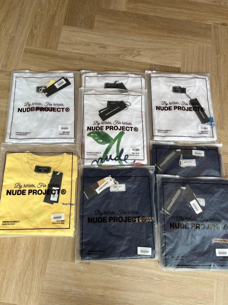 Partij Nude Project T-Shirts XL/XXL – Nieuw met labels, Nude Project S.L., C/ Pujades 81, 08005 Barcelona, Spanje, Zwart, Ophalen of Verzenden