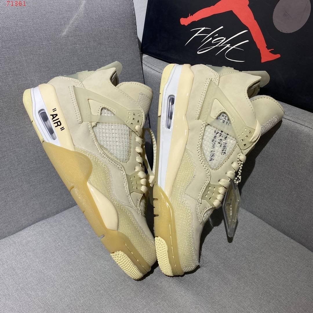 Nike Air Jordan 4 Retro Off-White Sail Sneakers SP 40/41/42/, Ophalen, Overige kleuren, Nieuw, Sneakers of Gympen