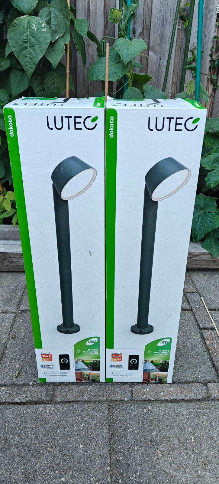 Lutec tuinpaal Dakota buitenverlichting, Overige materialen, Minder dan 50 watt, Staande lamp, Nieuw