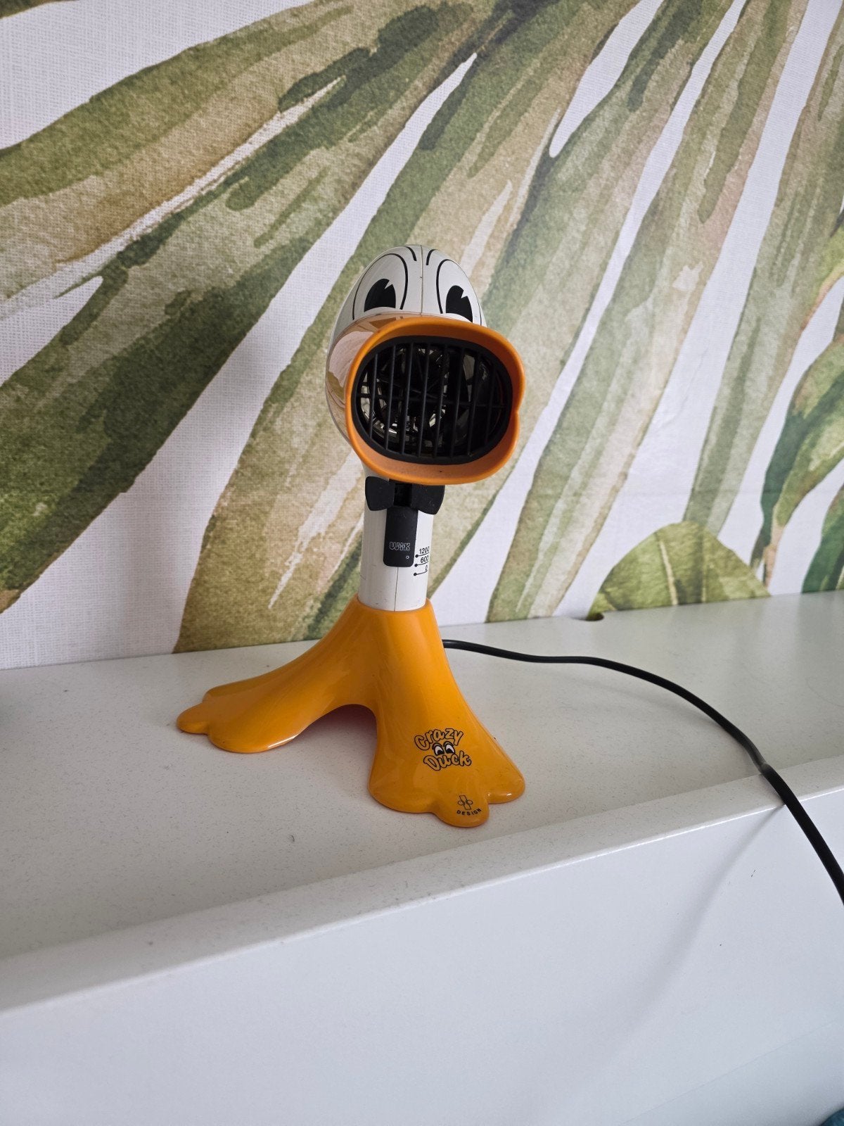 Vintage Donald Duck Föhn - Crazy Duck Design, Ophalen of Verzenden, Gebruikt