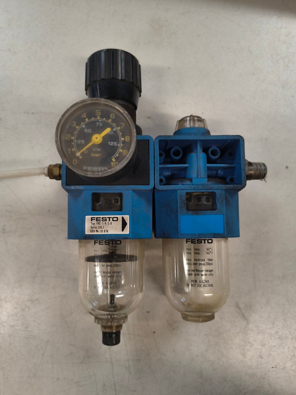 Festo FRC-1/4-S-B Drukregelaar met filter, Doe-het-zelf en Verbouw, Ophalen of Verzenden