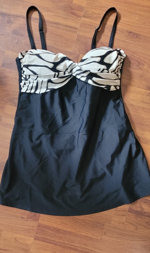 MOOI BADPAK 44-46, Kleding | Dames, Grote Maten, Bonprix, Zwart, Ophalen of Verzenden, Lingerie of Zwemkleding