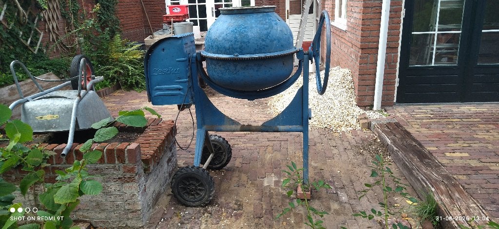 betonmolen, Ophalen, Gebruikt