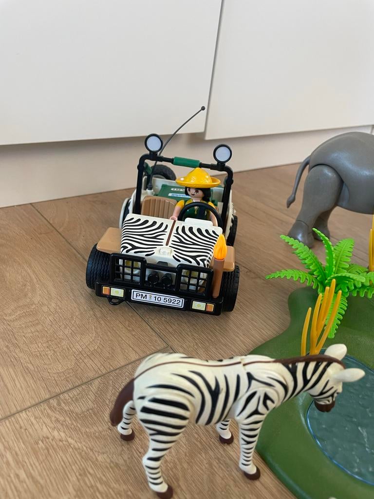 Playmobil Safari Avontuur Set met Dieren en Jeep, Ophalen of Verzenden, Zo goed als nieuw, Complete set