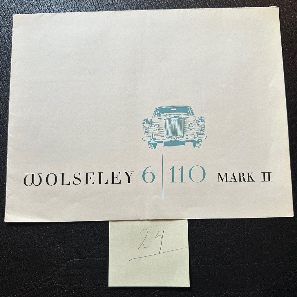 #24) WOLSELEY 6/110 mark II - 1965, Verzenden, Gelezen, Overige merken