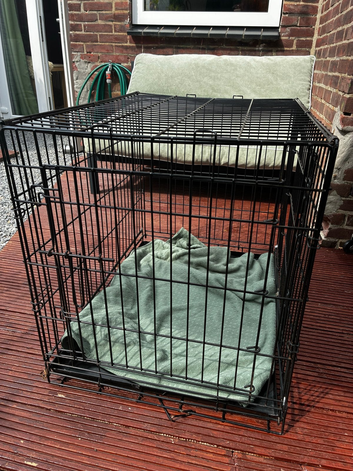 Honden bench, Ophalen, Gebruikt
