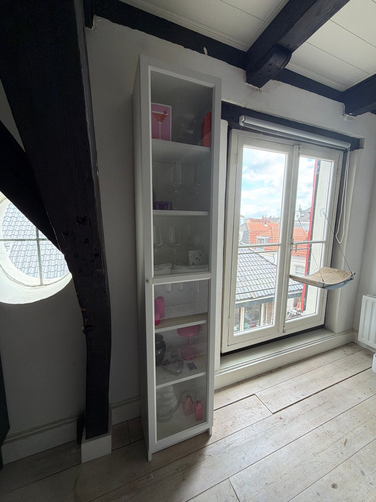 IKEA Billy Boekenkast met glazen deuren, Ophalen, Minder dan 50 cm, Gebruikt, 200 cm of meer